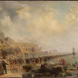 Verlegung des ersten Transatlantikkabels, Gemälde von Robert Charles Dudley