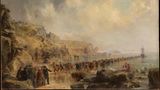 Verlegung des ersten Transatlantikkabels, Gemälde von Robert Charles Dudley