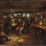 Verlegung des ersten Transatlantikkabels, Gemälde von Robert Charles Dudley