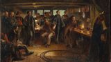 Verlegung des ersten Transatlantikkabels, Gemälde von Robert Charles Dudley