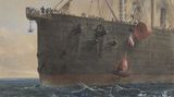Verlegung des ersten Transatlantikkabels, Gemälde von Robert Charles Dudley
