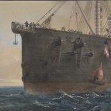 Verlegung des ersten Transatlantikkabels, Gemälde von Robert Charles Dudley