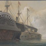 Verlegung des ersten Transatlantikkabels, Gemälde von Robert Charles Dudley