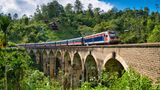 Zugfahrt durch die Natur bis nach Ella Nine Arches Bridge, touristische Zugstrecke