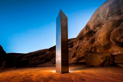 Sie war die erste ihrer Art: Am 18. November 2020 entdeckten Piloten die Stele in einer Felsschlucht von Utah. Nur zehn Tage später war sie wieder verschwunden