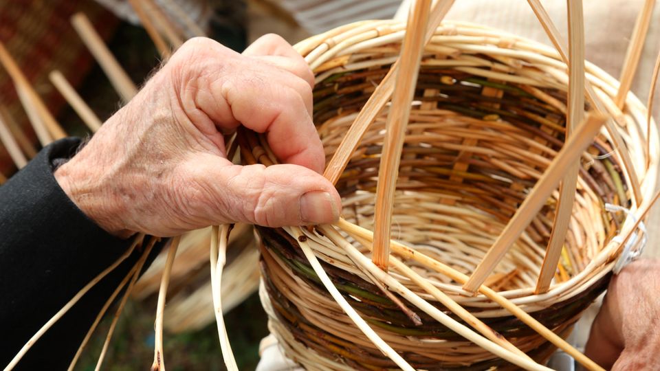Korbflechten im Workshop