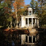 Die "Liebesinsel" im neu renovierten  und   restaurierten Kemeri Historical Park bei Jurmala/Riga/Lettland