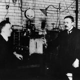 Geiger und Rutherford im Labor