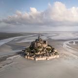 Mont St. Michel Luftaufnahme