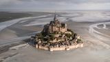 Mont St. Michel Luftaufnahme