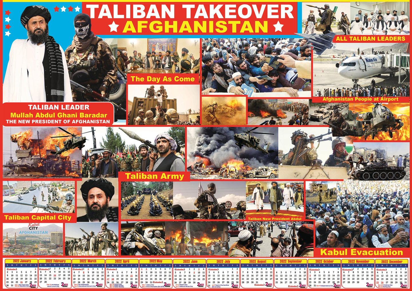 Bilder mehrerer Taliban-Kämpfer