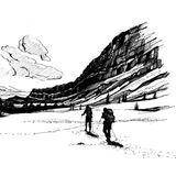 Zwei Wanderer auf ihrem Weg