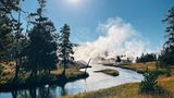 Dunst im Wasser im Yellowstone National Park