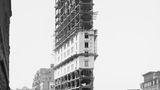 Ein New Yorker Hochhaus im Bau, um 1900, SW-Foto