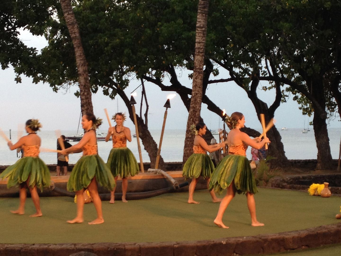 Hawaiianische traditionelle Hula Show