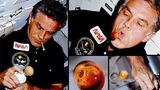 Pepsi im Weltall: Astronaut trinkt Pepsi aus einer speziellen Dose