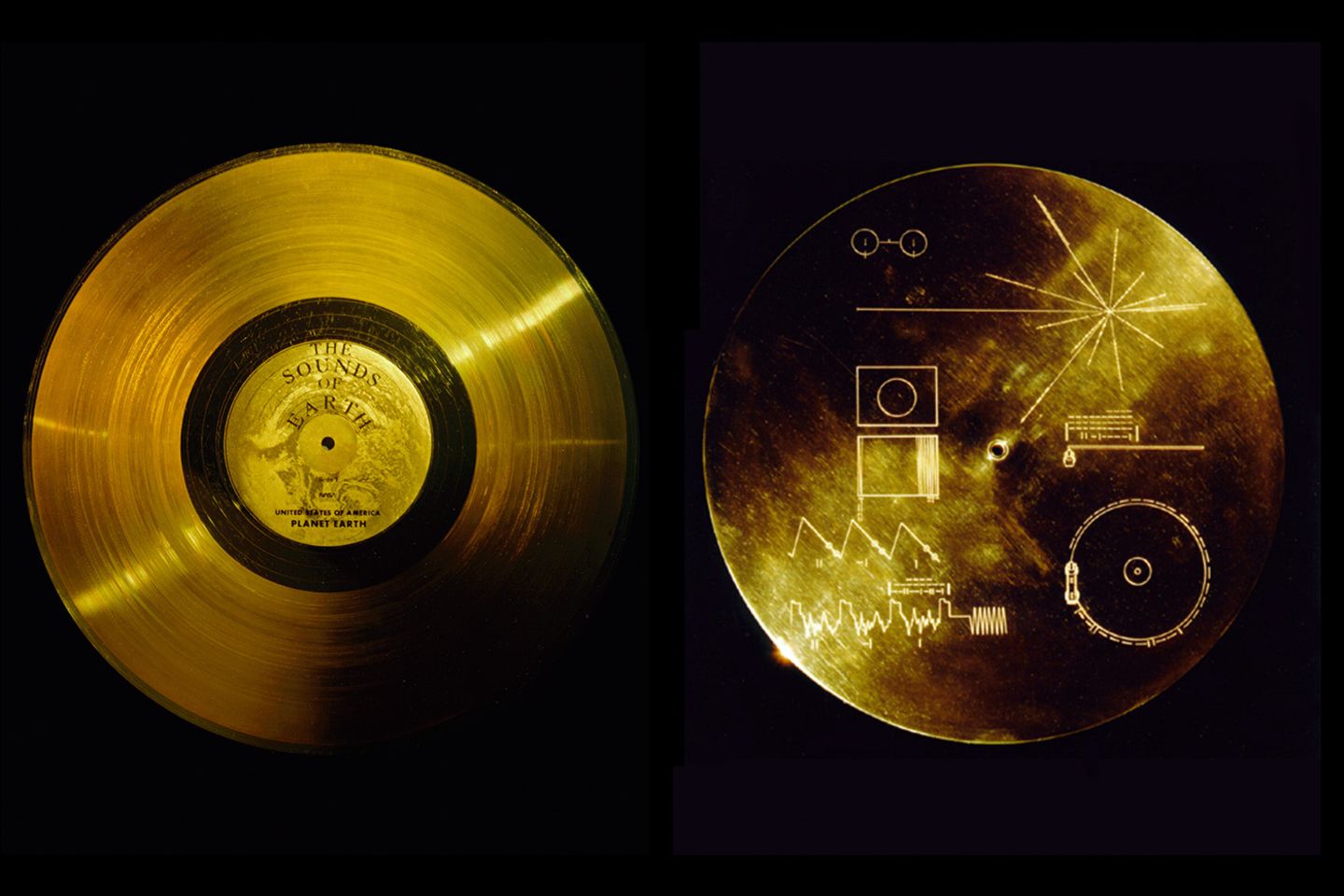 Die Golden Records: goldene Schallplatten der "Voyager"-Sonden