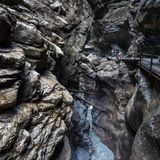 Wandernde in der Breitachklamm