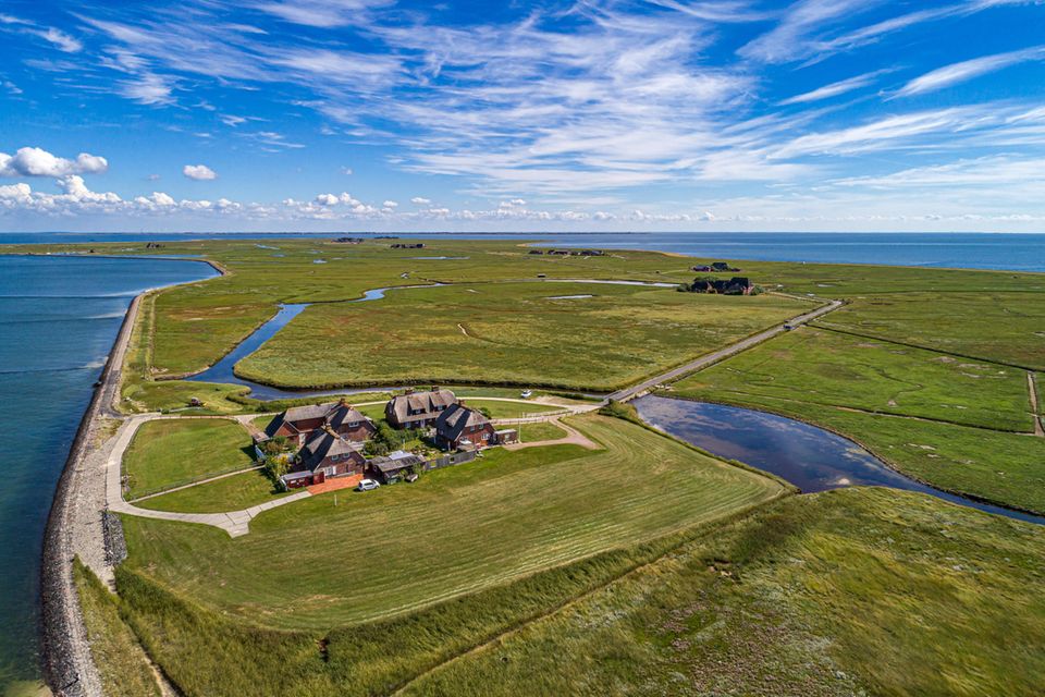 Hallig Hooge Luftbild