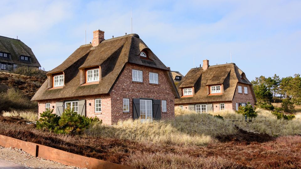 Reetdachhäuser in Rantum auf Sylt