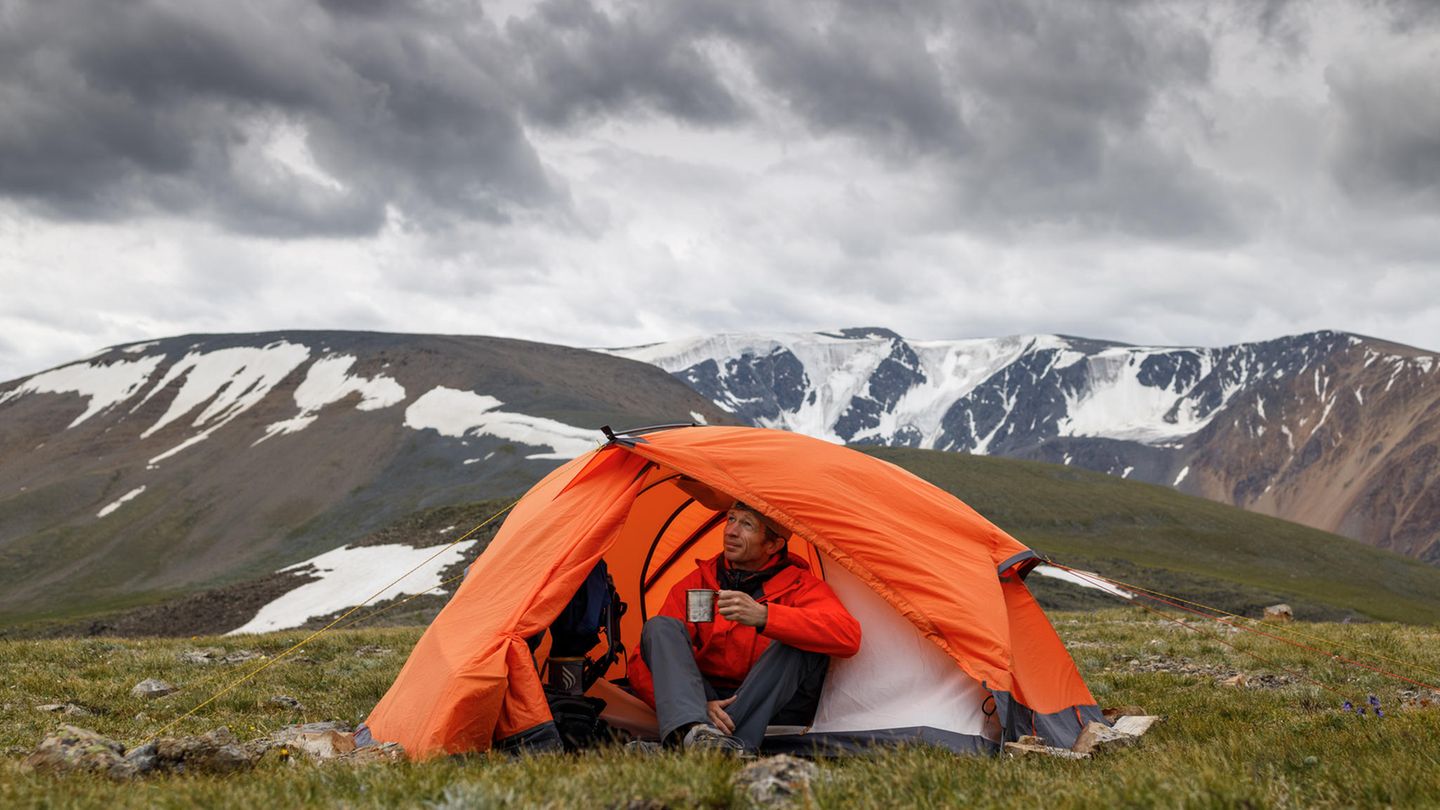 Camping bei Regen