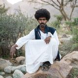 Portrait eines Mannes in der Landschaft