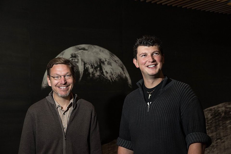 Caltech professor Mike Brown and assistant professor Konstanin Batygin have been working together to investigate distant objects in our solar system for more than a year and a half. The two bring very different perspectives to the work: Brown is an observer, used to looking at the sky to try and anchor everything in the reality of what can be seen; Batygin is a theorist who considers how things might work from a physics standpoint.