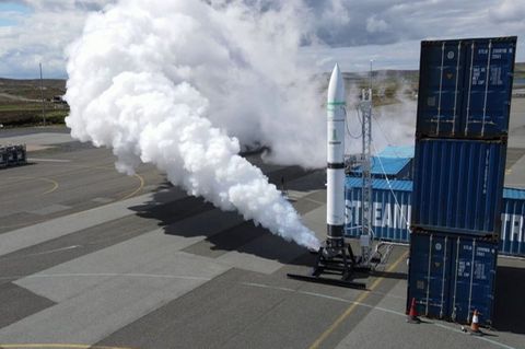 60 Kilometer in die Höhe will das Unternehmen HyImpulse die Trägerrakete SR75 schicken. Foto: HyImpulse/dpa 60 Kilometer in die Höhe will das Unternehmen HyImpulse die Trägerrakete SR75 schicken. Foto: HyImpulse/dpa