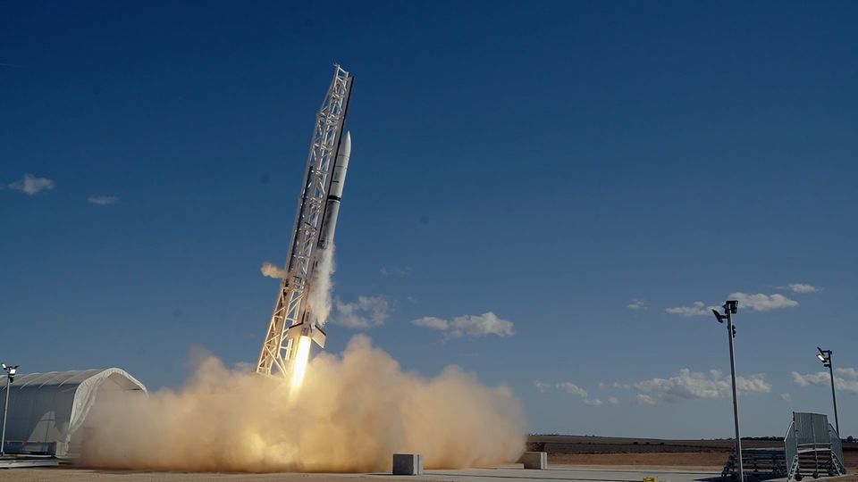 Der Raketenstart aus der Nähe