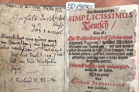 Buchseite im "Simplicissimus"