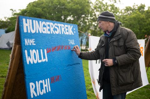 Seit dem 7. März im Hungerstreik für mehr Ehrlichkeit beim Klima: Wolfgang Metzeler-Kick