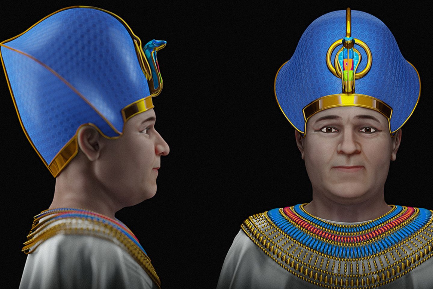 Rekonstruktion: Ist dies das wahre Antlitz von Pharao Amenophis III ...