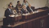 Sadat am Rednerpult in der Knesset