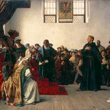 Martin Luther vor dem Reichstag in Worms