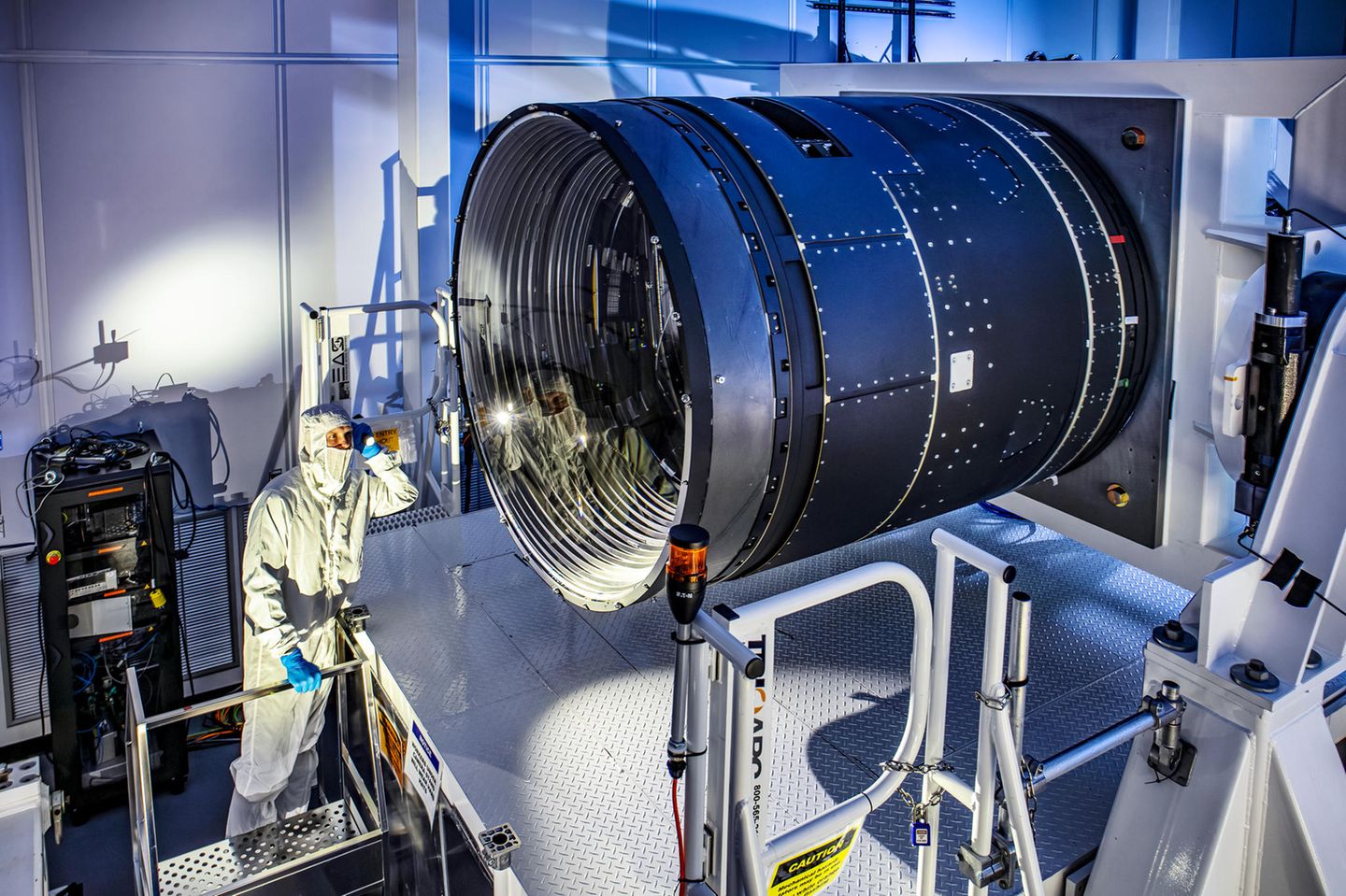 Was fotografiert diese Riesenkamera? Die LSST-Kamera des kalifornischen Vera-C.-Rubin-Observatoriums