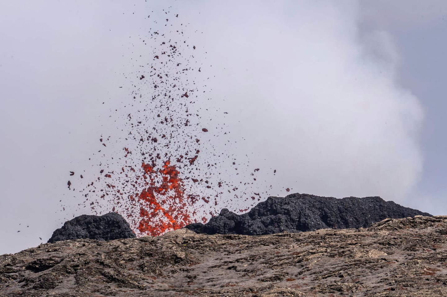 Keine Auswirkungen auf den Flugverkehr Vulkanausbruch auf Island im Mai und Juni 2024
