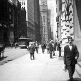 Eine Straßenszene in New York, 1914