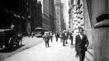 Eine Straßenszene in New York, 1914