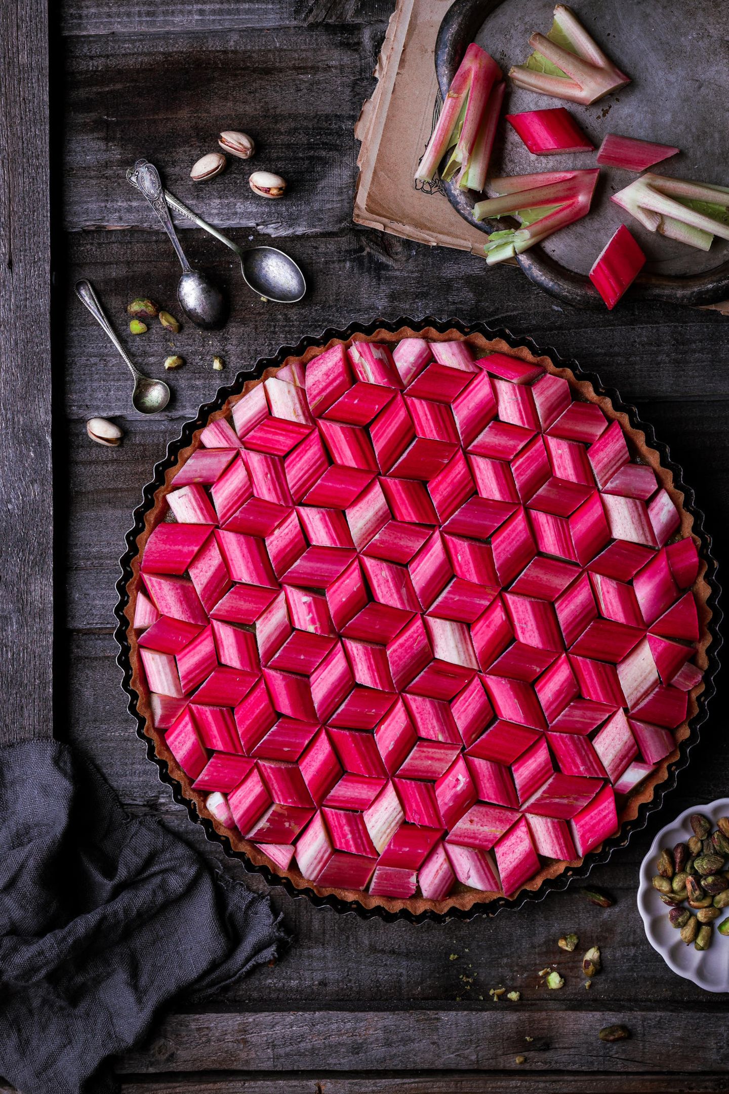 Klunker aus Rhabarber Rhabarberkuchen