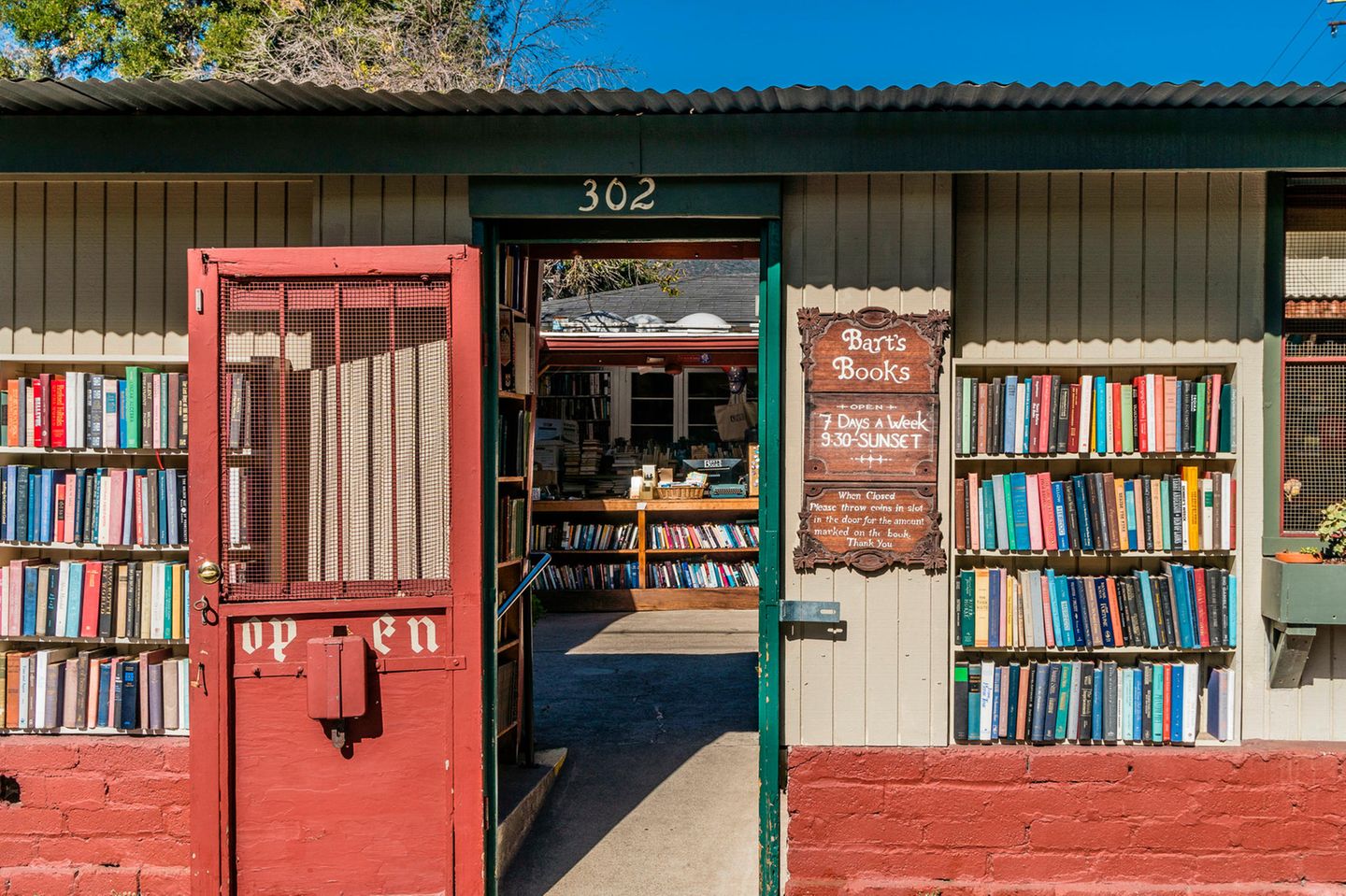 The world's greatest outdoor bookstore, Bart's Books in Ojai, California.