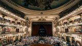 Buenos Aires, Argentina - sep 2th 2023 The famous El Ateneo Grand Splendid, a bookshop set