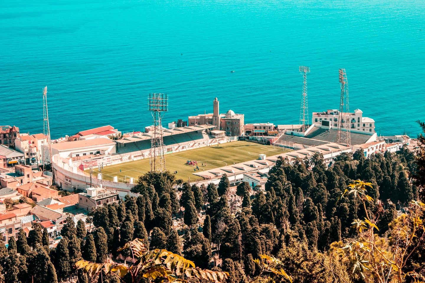Algier, Algerien Fußballstadion Omar-Hammadi- in Algier, Algerien