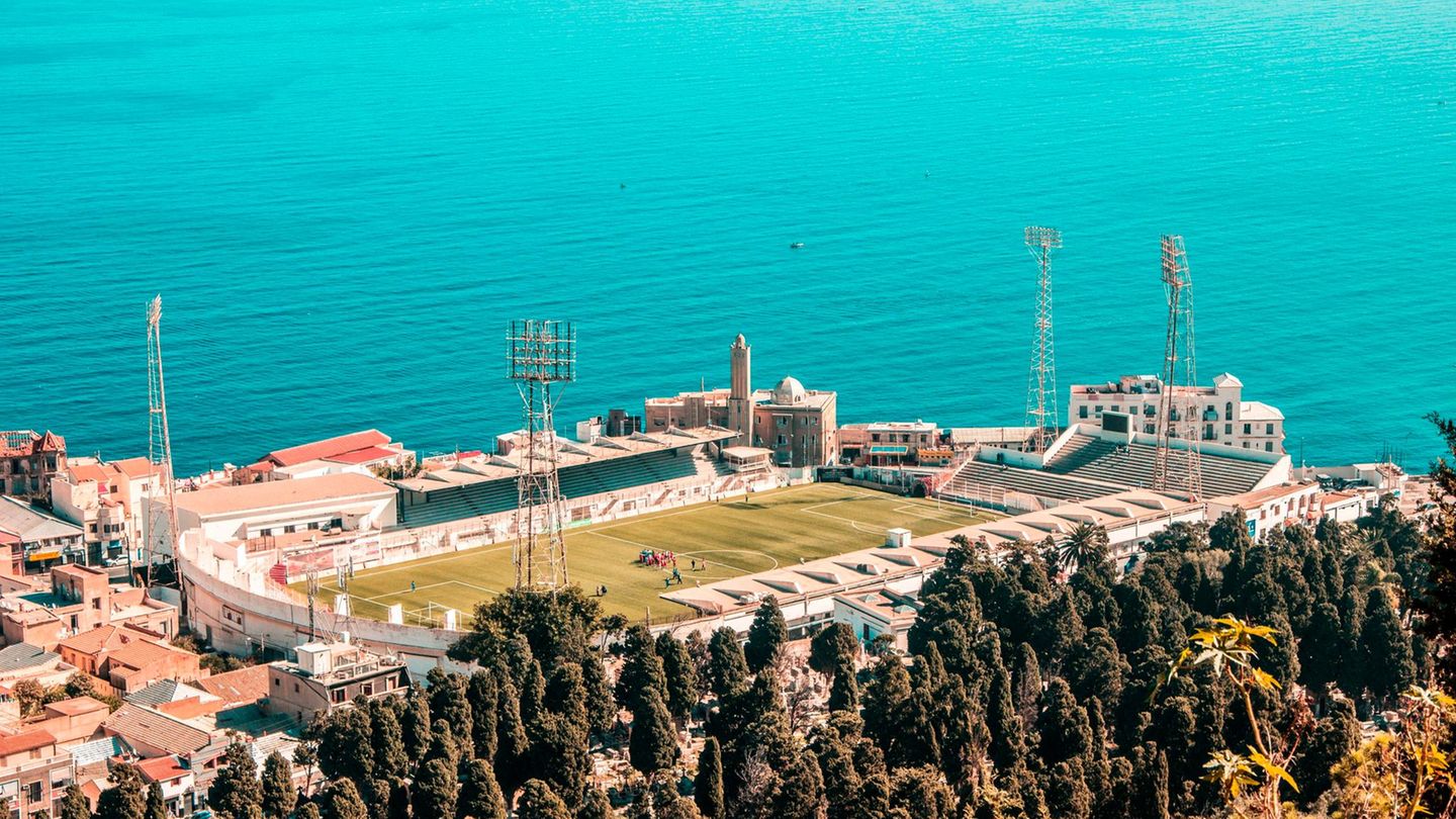 Algier, Algerien Fußballstadion Omar-Hammadi- in Algier, Algerien