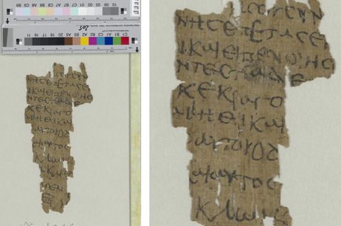 Papyrusfragment aus dem 4. bis 5. Jahrhundert