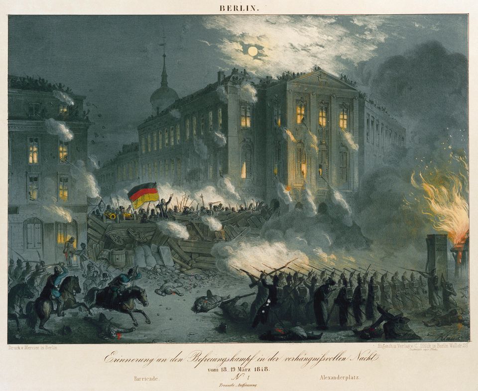 Straßenkämpfe bei der Revolution 1848 in Berlin