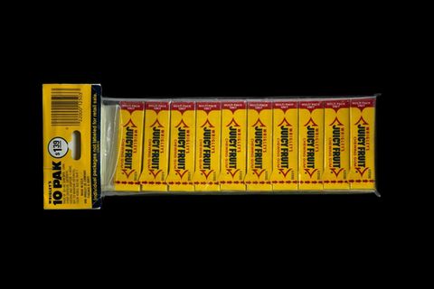 Zehnerpack Juicy Fruit Kaugummis
