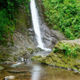 Ein Wasserfall in der Lydford Gorge