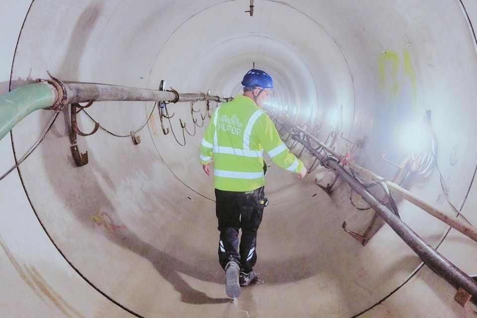 Als Reaktion auf extreme Regenfälle legte die Stadt Kopenhagen kilometerlange Tunnel an, die das Wasser zunächst zurückhalten und dann ins Meer oder in Kläranlagen leiten 0.6665