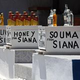 Souvenir Shop in Siana mit typischem Honig