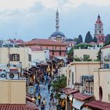 Geschäfte in der Altstadt von Rhodos